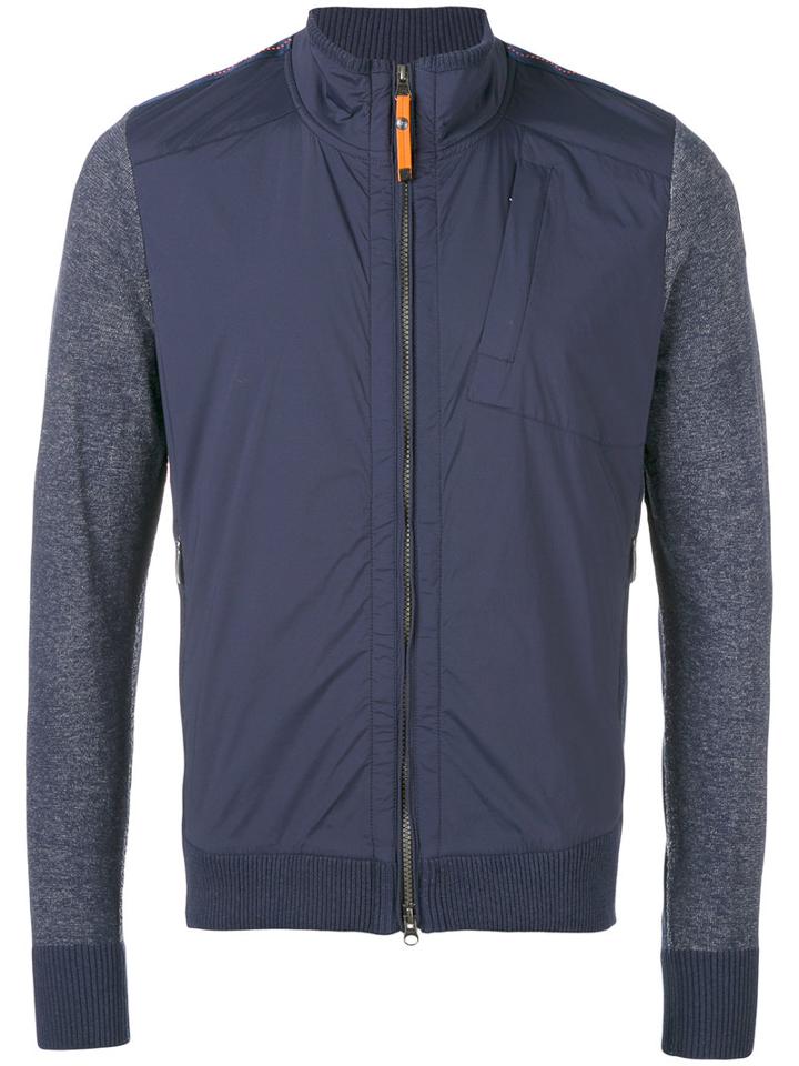 Parajumpers - Arm Patch Bomber Jacket - Men - Cotton/polyamide/polyurethane - Xxl, Blue, Cotton/polyamide/polyurethane