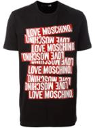Logo Print T-shirt, Men's, Size: Xl, Black, Cotton, Love Moschino