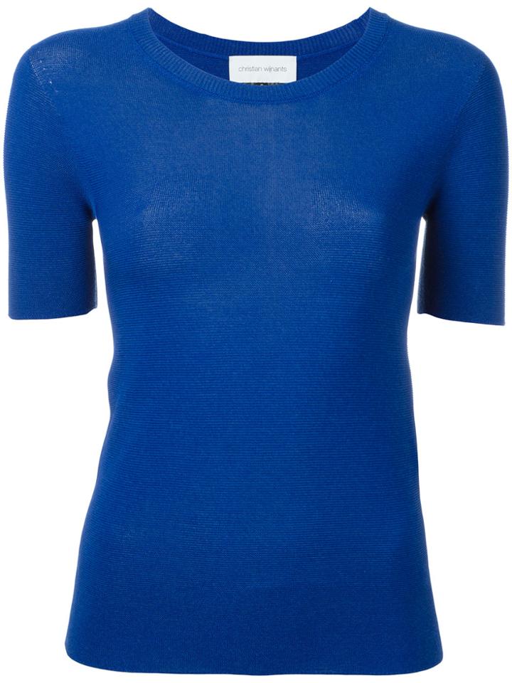 Christian Wijnants Knitted Top - Blue