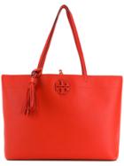 Tory Burch Mcgraw Tote Bag - Red