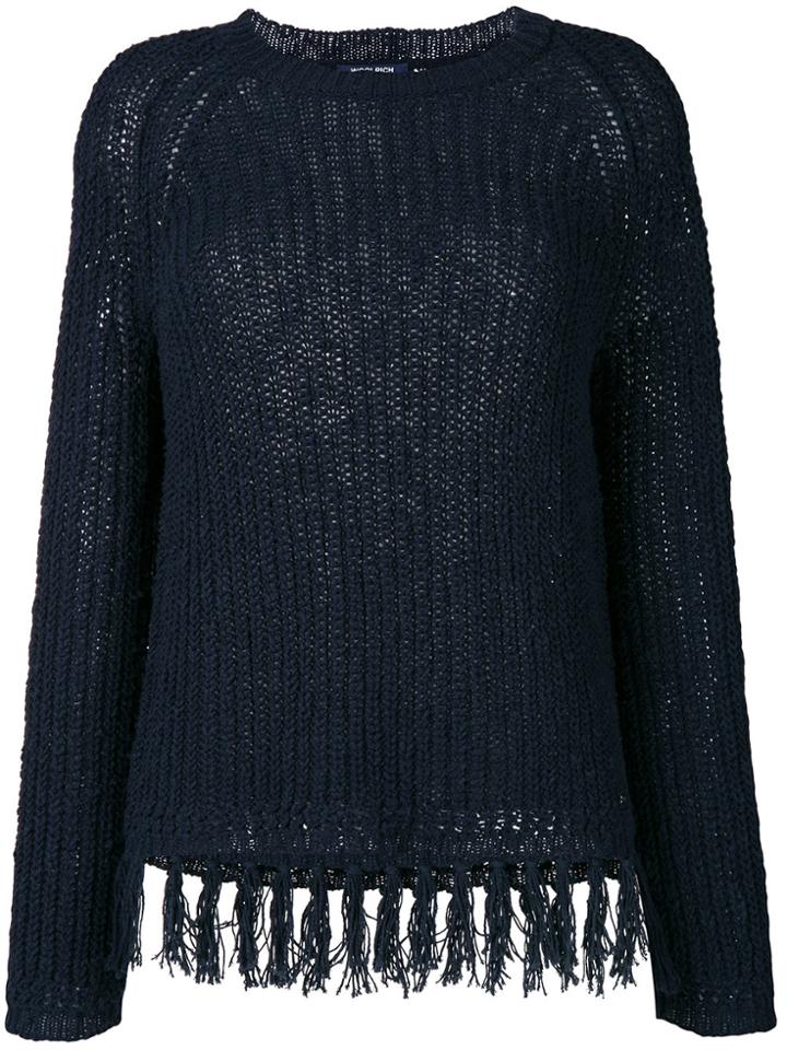 Woolrich Frayed Jumper - Blue