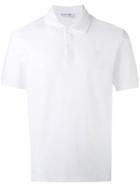 Alexander Mcqueen Skull Logo Perforated Polo Shirt, Men's, Size: Medium, White, Cotton