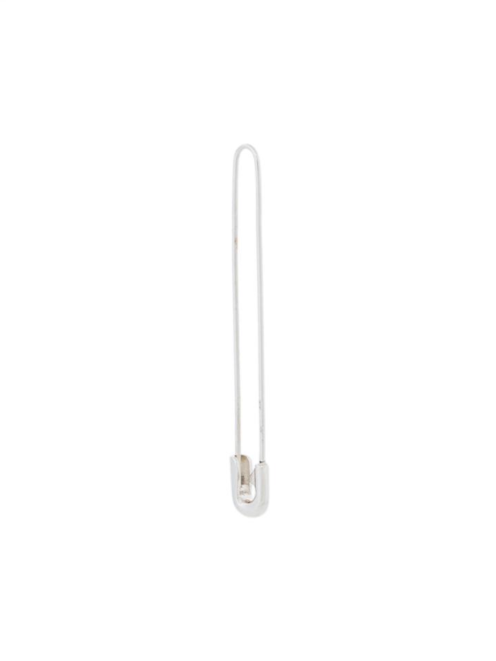 E.m. Safety Pin Earring - Metallic