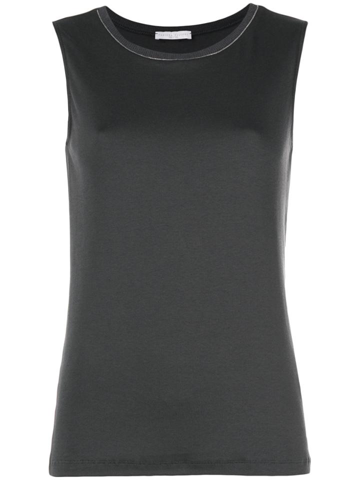 Fabiana Filippi Sleeveless Knitted Top - Grey