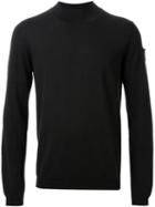 Isabel Benenato Crew Neck Sweater, Men's, Size: Large, Black, Merino