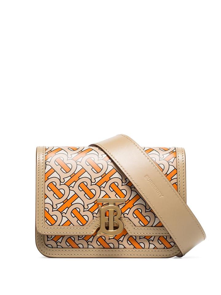 Burberry Monogram Print Belt Bag - Orange