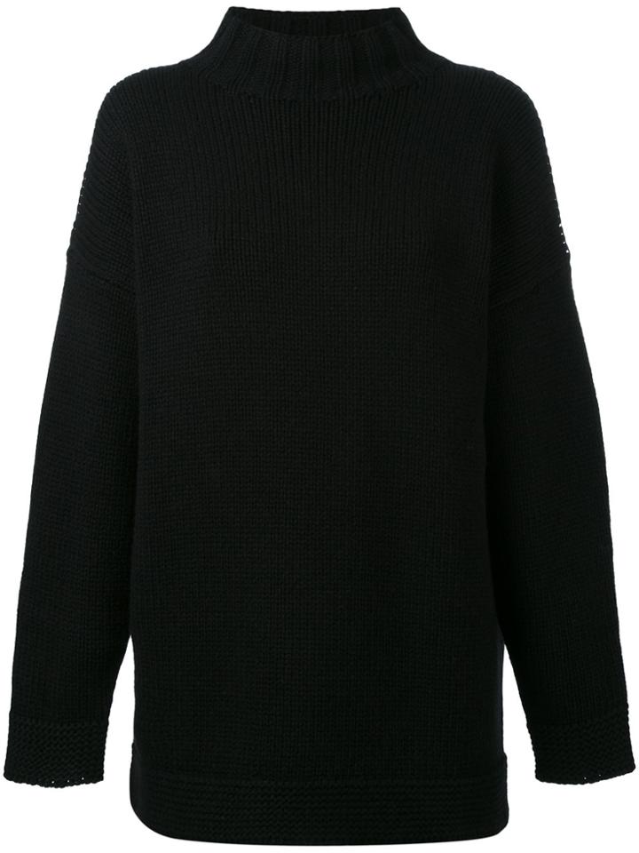 Alexander Mcqueen Funnel Neck Sweater - Black