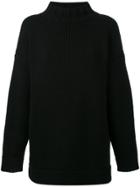 Alexander Mcqueen Funnel Neck Sweater - Black