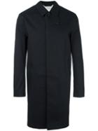 Mackintosh Concealed Fastening Mid Coat, Men's, Size: 44, Black, Cotton