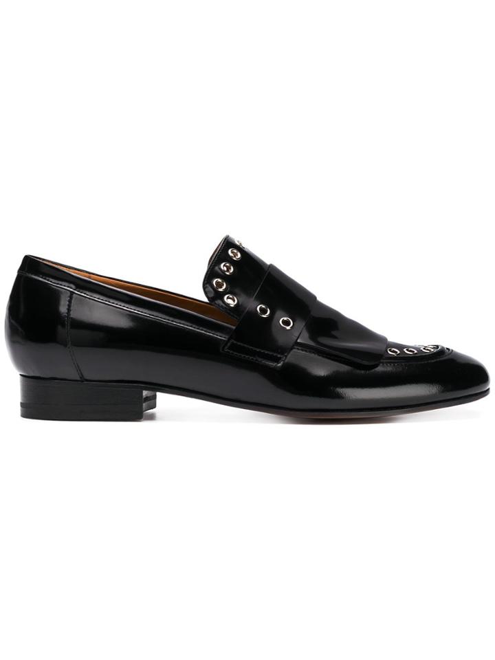 Clergerie Vinyl Loafers - Black