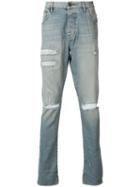 En Noir Clash Wash Skinny Jeans, Men's, Size: 34, Blue, Cotton/spandex/elastane