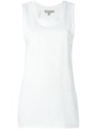 Calvin Klein Jeans - Logo Print Long Tank - Women - Cotton - S, White, Cotton