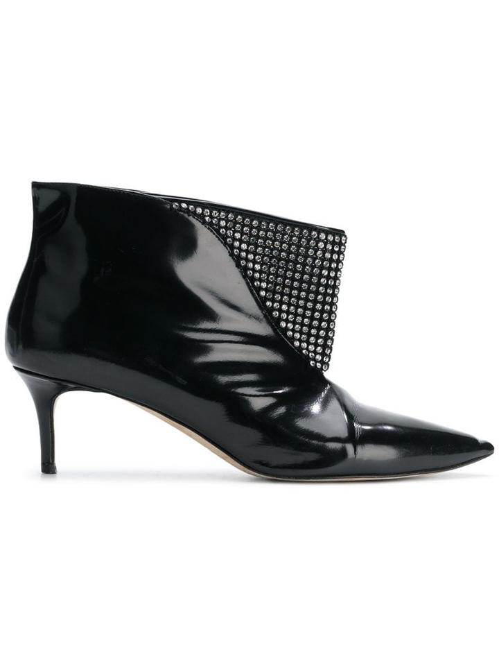 Christopher Kane Crystal Mesh Ankle Boot - Black