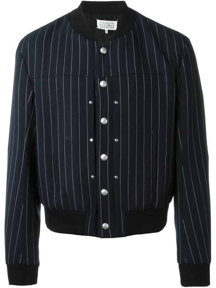 Maison Margiela Pinstripe Bomber Jacket