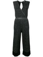 Elisabetta Franchi Knitted Sleeveless Jumpsuit - Black