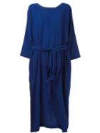 Daniela Gregis Belted Dress, Women's, Blue, Cashmere