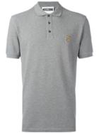 Moschino Bear Logo Polo Shirt, Men's, Size: Small, Grey, Cotton