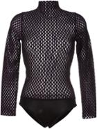 Opening Ceremony Open Knit Body, Women's, Size: Medium, Black, Nylon/polyester/spandex/elastane/merino