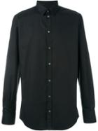 Dolce & Gabbana Classic Shirt, Men's, Size: 38, Black, Cotton/spandex/elastane