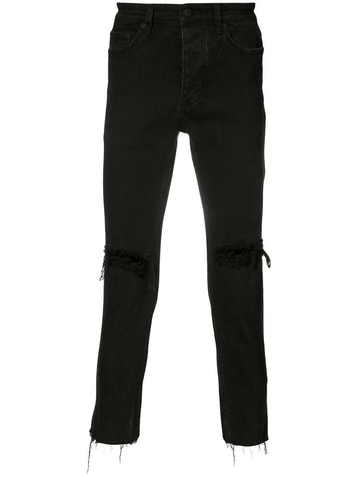 Ksubi - Distressed Skinny Jeans - Men - Cotton - 34, Black, Cotton