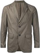 En Route - Notched Lapel Lightweight Blazer - Men - Cotton - 1, Green, Cotton