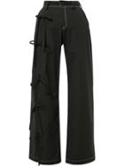 Blindness Side Bow Detail Trousers - Black
