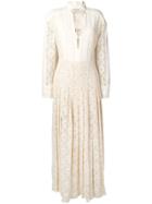 Philosophy Di Lorenzo Serafini Pleated Lace Dress - Neutrals