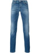 Dondup Straight Leg Jeans, Men's, Size: 34/34, Blue, Cotton/polyester