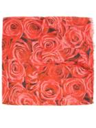 Ottotredici 'roses' Scarf, Women's, Red, Modal/silk