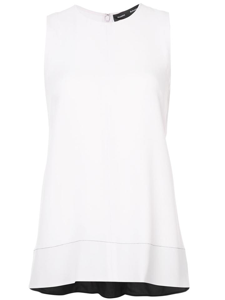 Proenza Schouler Rear Lace-detail Blouse - Pink & Purple