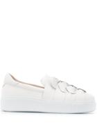 Tosca Blu Bow Embellished Sneakers - White