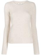 Pringle Of Scotland Fitted Travelling Rib Jumper - Neutrals
