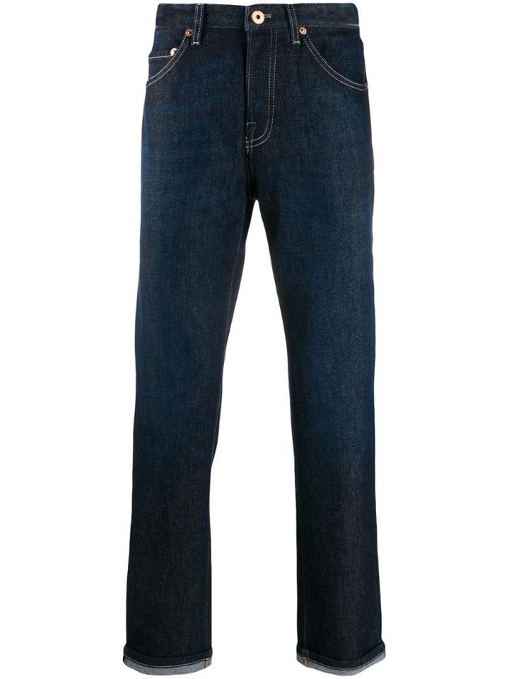 Pt05 Straight Leg Denim Trousers - Blue