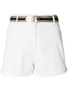 Patrizia Pepe Belted Shorts - White