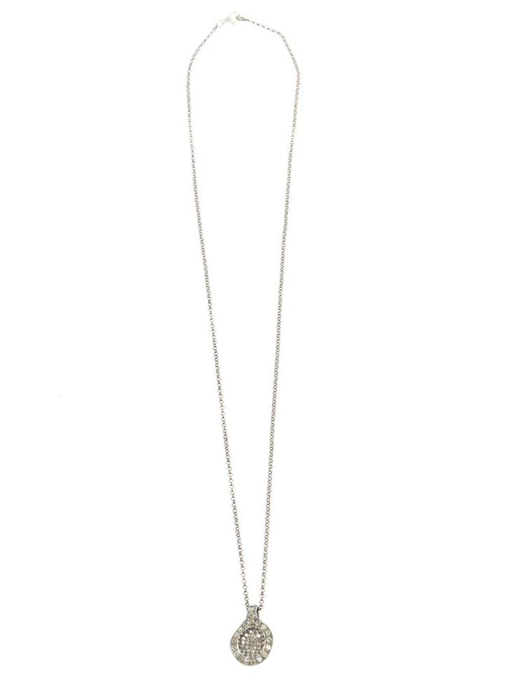 Rosa Maria Circular Pavé Diamond Pendant Necklace