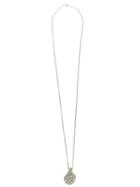 Rosa Maria Circular Pavé Diamond Pendant Necklace