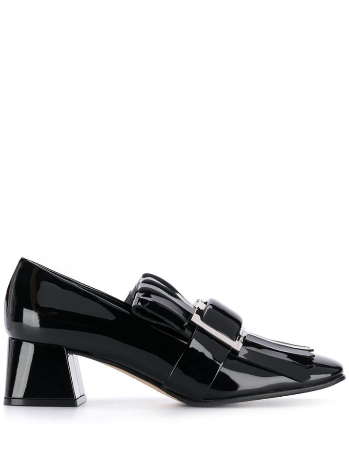 Sergio Rossi Prince Fringed Pumps - Black