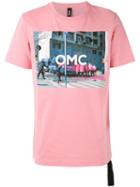 Omc - Graphic Print T-shirt - Unisex - Cotton - Xl, Pink/purple, Cotton