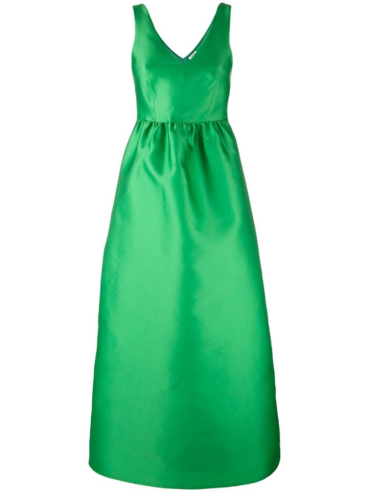 P.a.r.o.s.h. Fitted Waist Evening Gown - Green