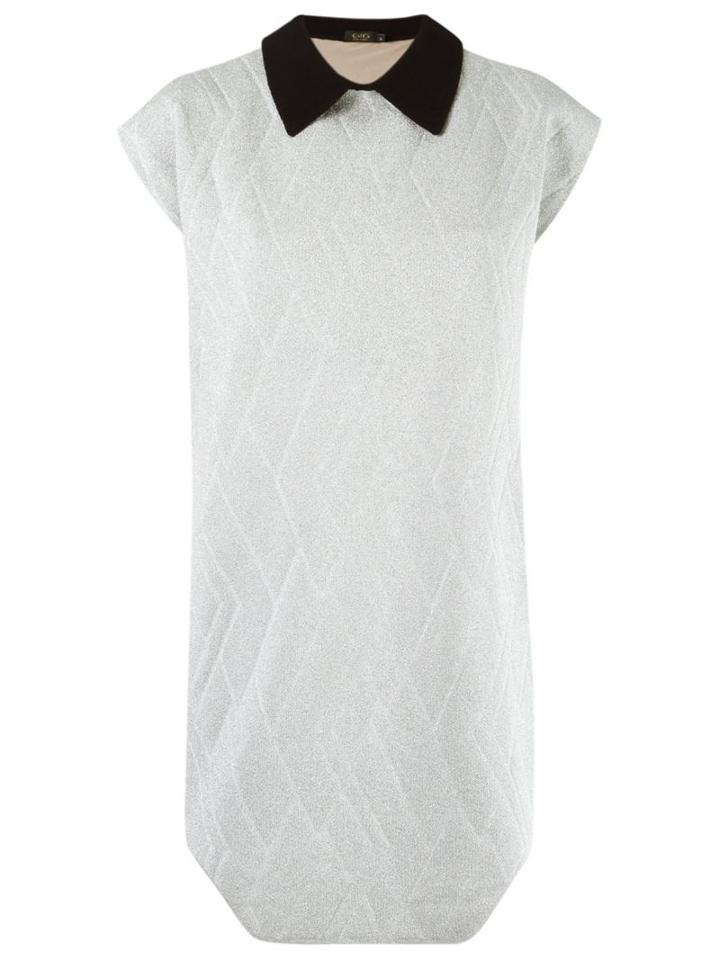 Gig Asymmetric Hem Knit Dress, Women's, Size: Pp, Grey, Lurex/polyamide/viscose