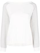 Knott Relaxed Jersey Sweater - White