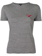 Emporio Armani Logo Striped T-shirt - Black