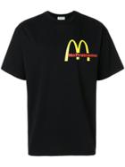 Aries Fast Food Print T-shirt - Black