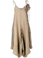 Aleksandr Manamïs Tie Shoulder Playsuit - Neutrals