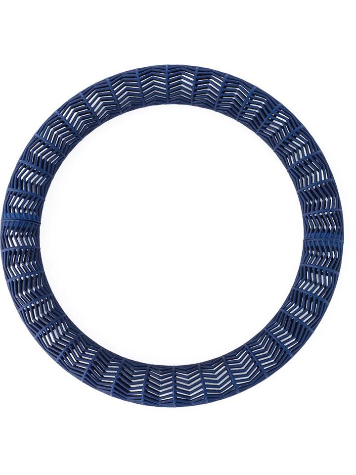 Vojd Studios Chevron Choker, Women's, Blue, Nylon