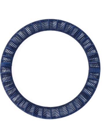 Vojd Studios Chevron Choker, Women's, Blue, Nylon
