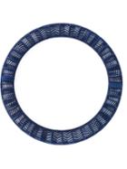 Vojd Studios Chevron Choker, Women's, Blue, Nylon