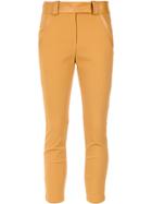 Gloria Coelho Belted Leggings - Yellow & Orange