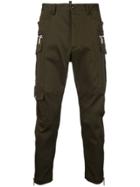 Dsquared2 Zip-detail Fitted Trousers - Green