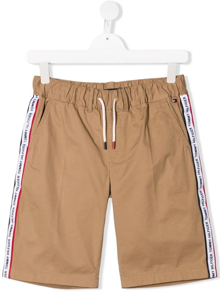 Tommy Hilfiger Junior Teen Drawstring Fitted Shorts - Brown